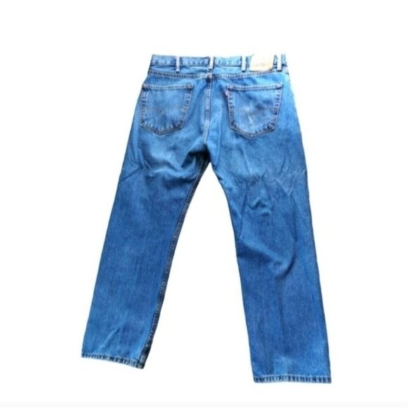 Levi's 505 Regular Fit Straight Leg Jeans Medium Wash | Men's 38x30 - Picture 2 of 12